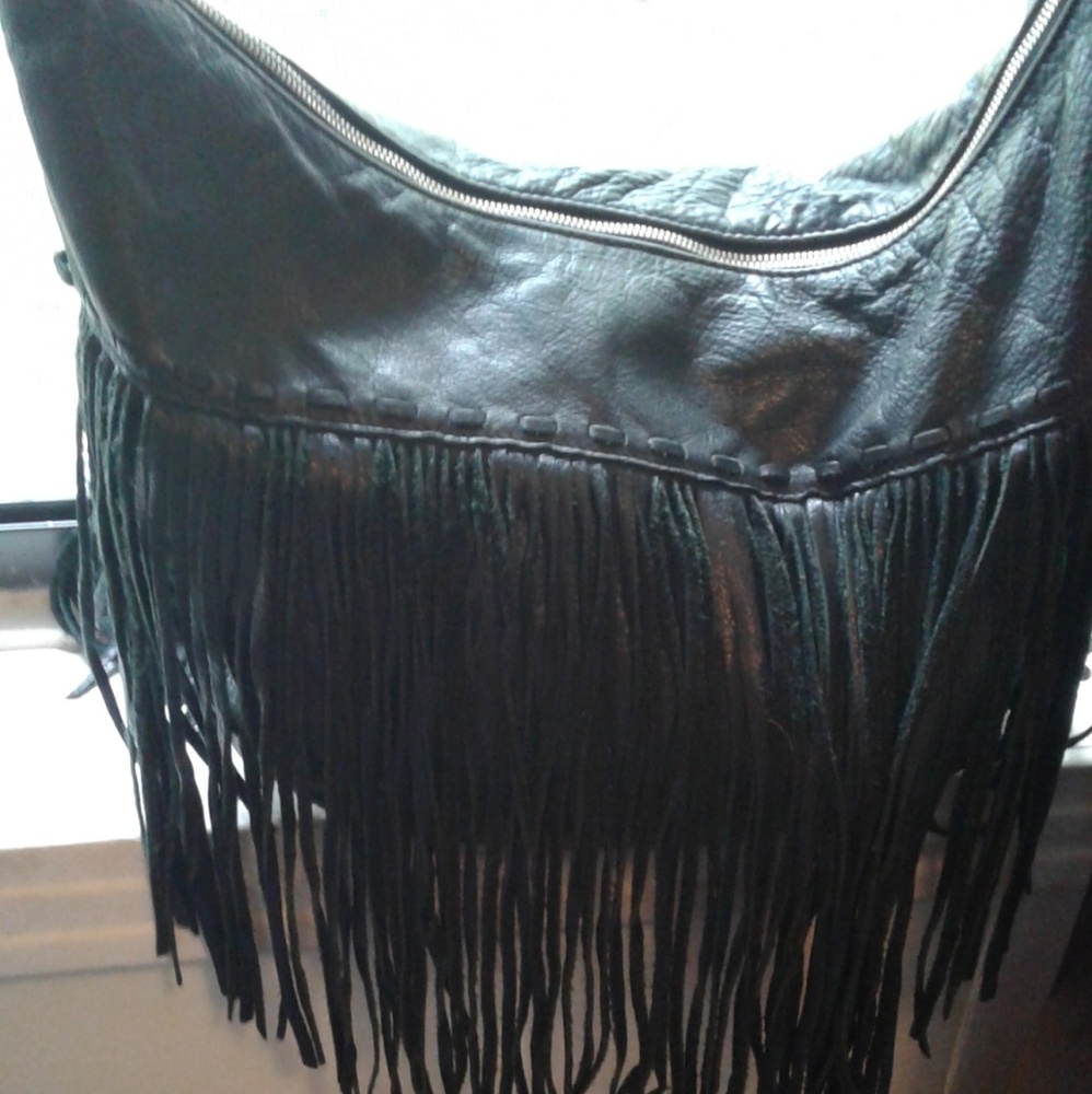 Ralph Lauren Hobo Fringed handbag.